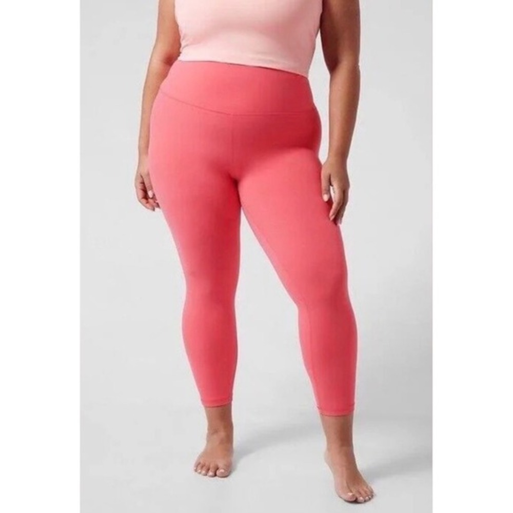 NWT Athleta Transcend 7/8 Tight Leggings Size 3X Coral Petal